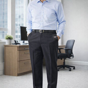 Botany 500 Dress Pants Mens 44x27.5 Black NWT Classic Work Career Trousers NEW